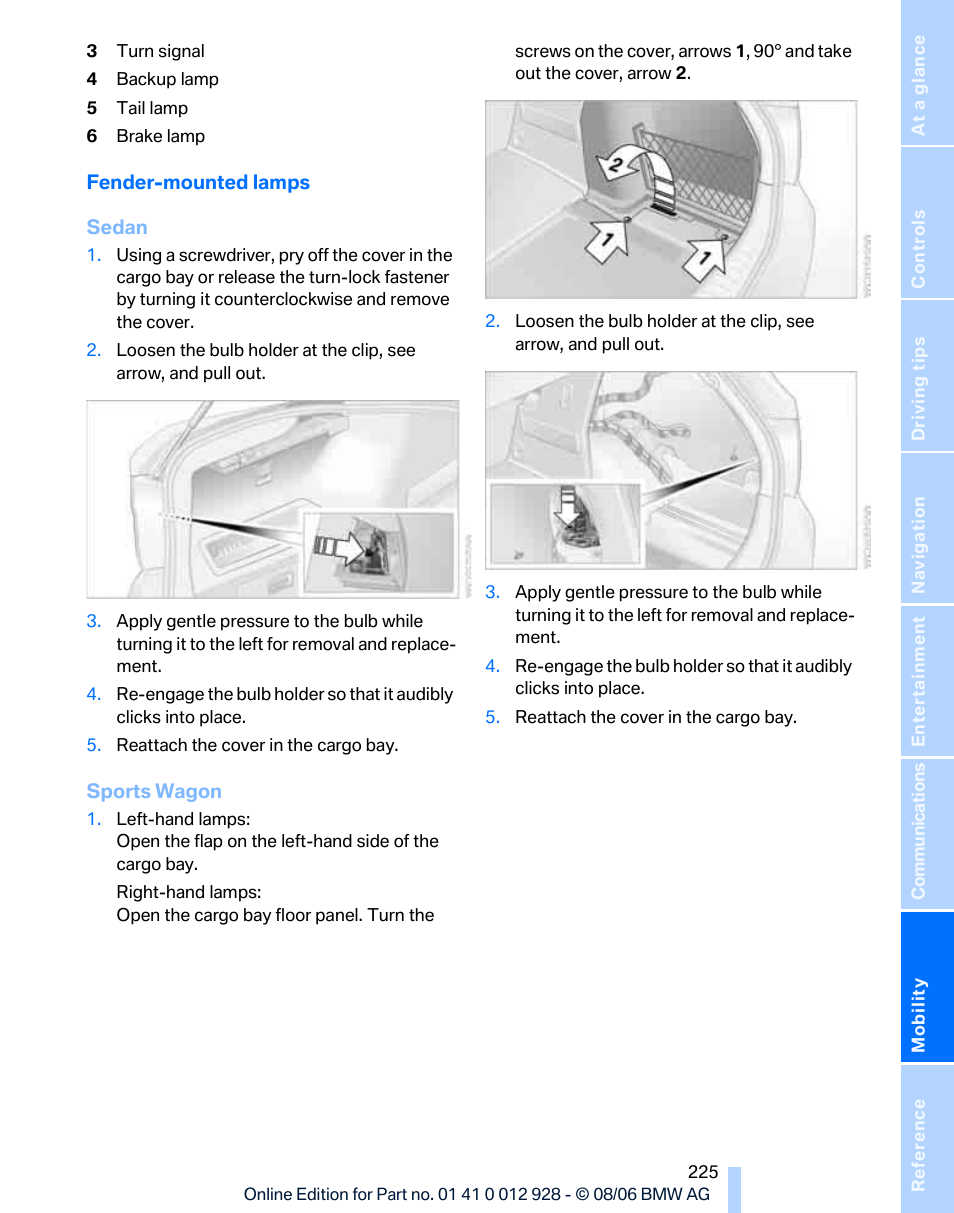 BMW 2007 bmw 328i User Manual | Page 227 / 268