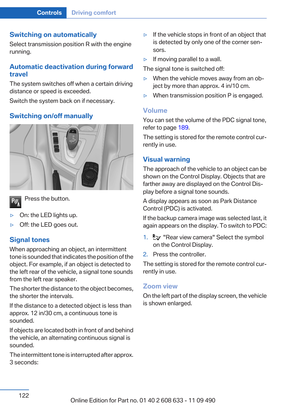 BMW 2007 bmw 328i User Manual | Page 122 / 325