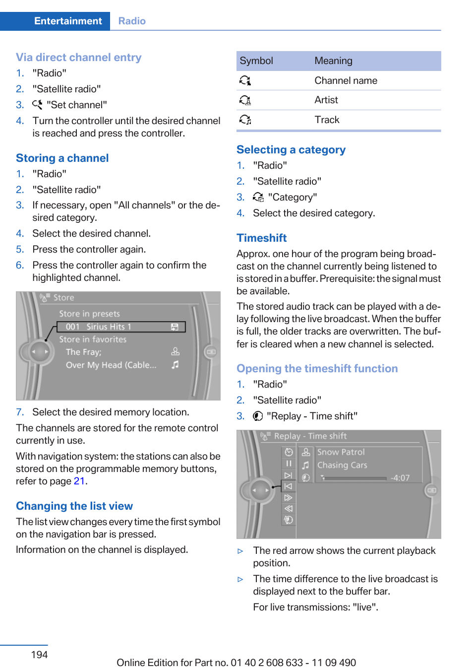 BMW 2007 bmw 328i User Manual | Page 194 / 325