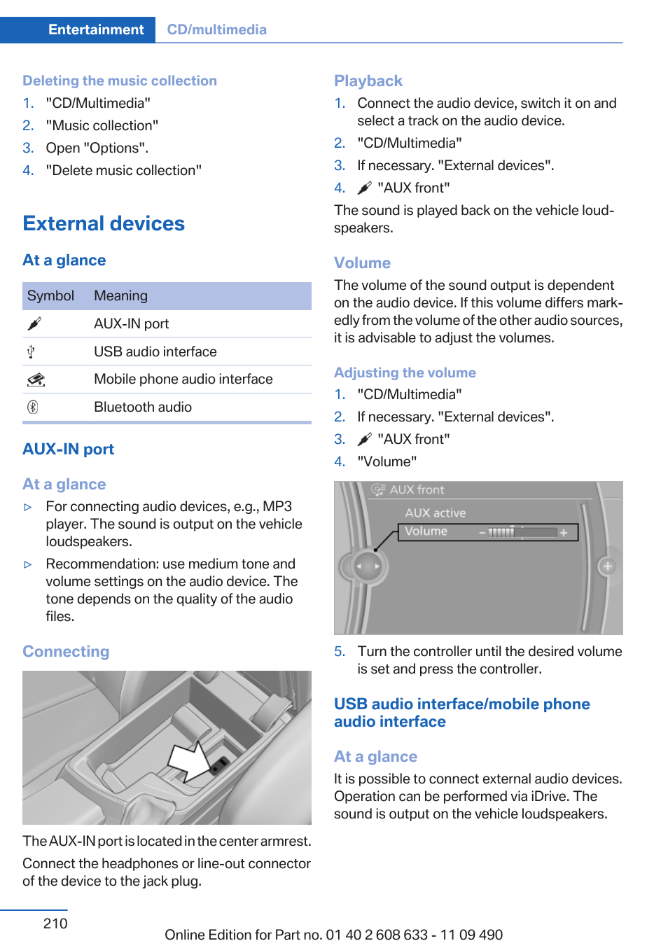 External devices | BMW 2007 bmw 328i User Manual | Page 210 / 325