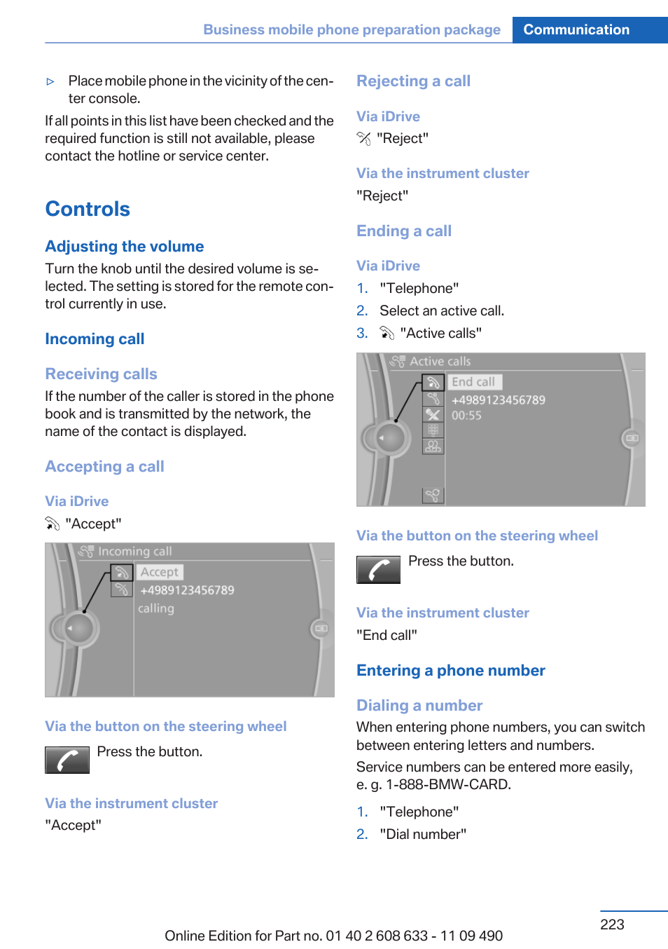 Controls | BMW 2007 bmw 328i User Manual | Page 223 / 325