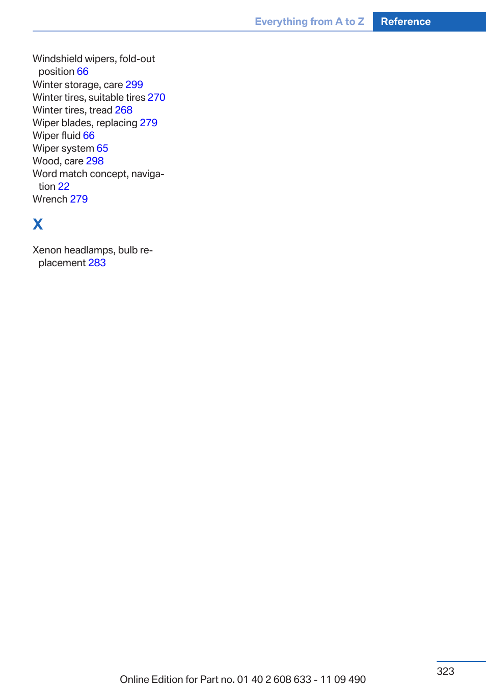 BMW 2007 bmw 328i User Manual | Page 323 / 325