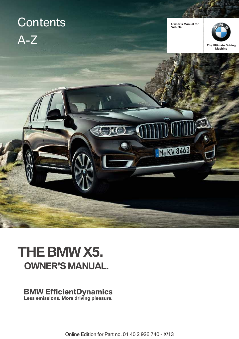 BMW X5 User Manual | 265 pages