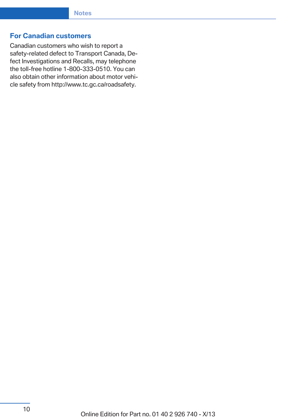 BMW X5 User Manual | Page 10 / 265