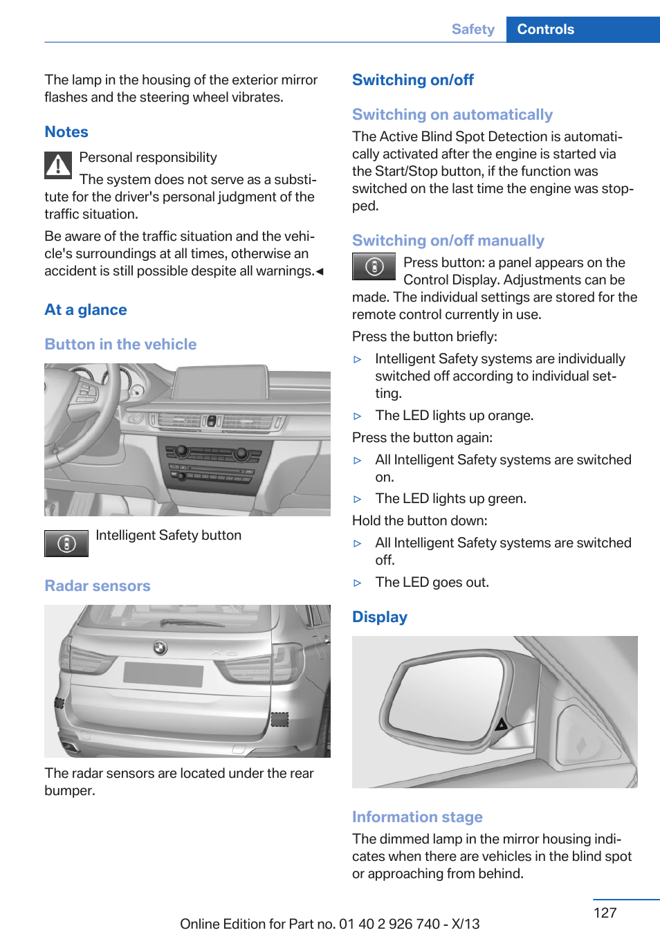 BMW X5 User Manual | Page 127 / 265