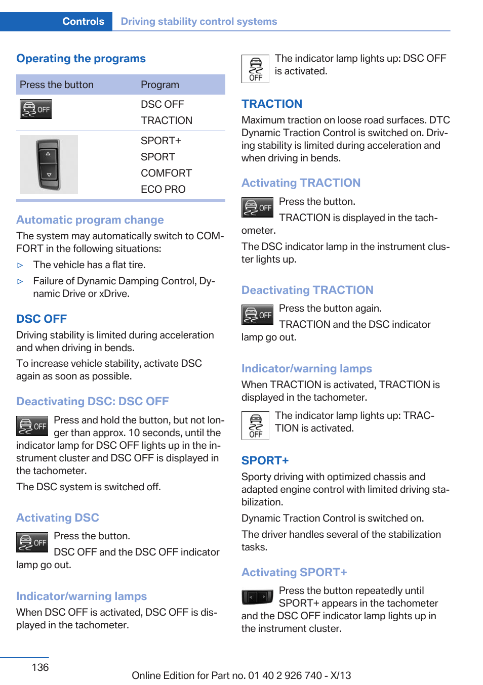 BMW X5 User Manual | Page 136 / 265