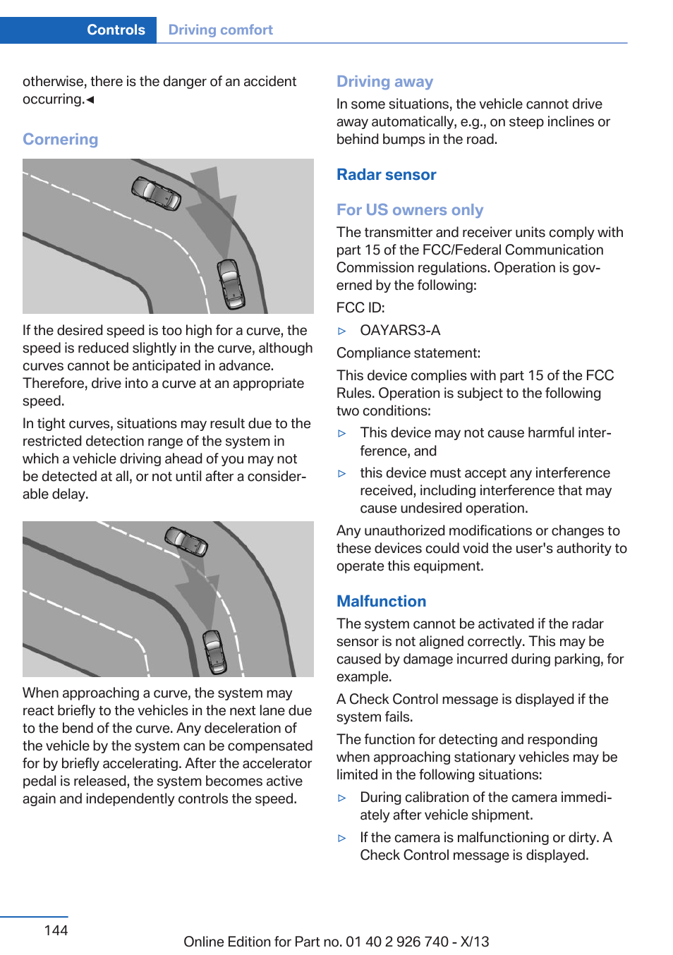 BMW X5 User Manual | Page 144 / 265