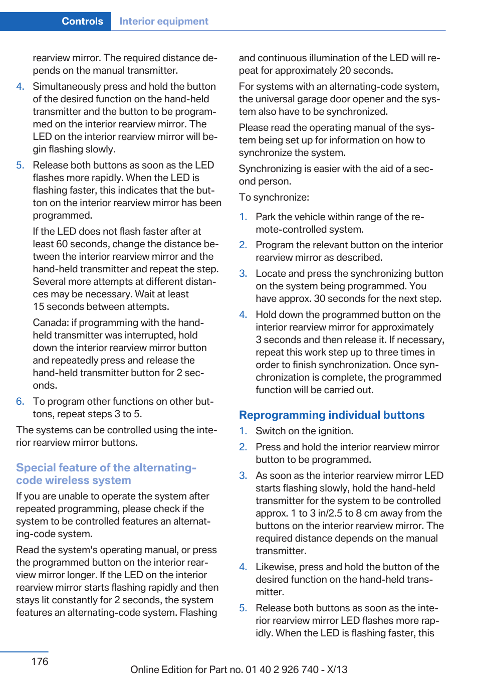 BMW X5 User Manual | Page 176 / 265