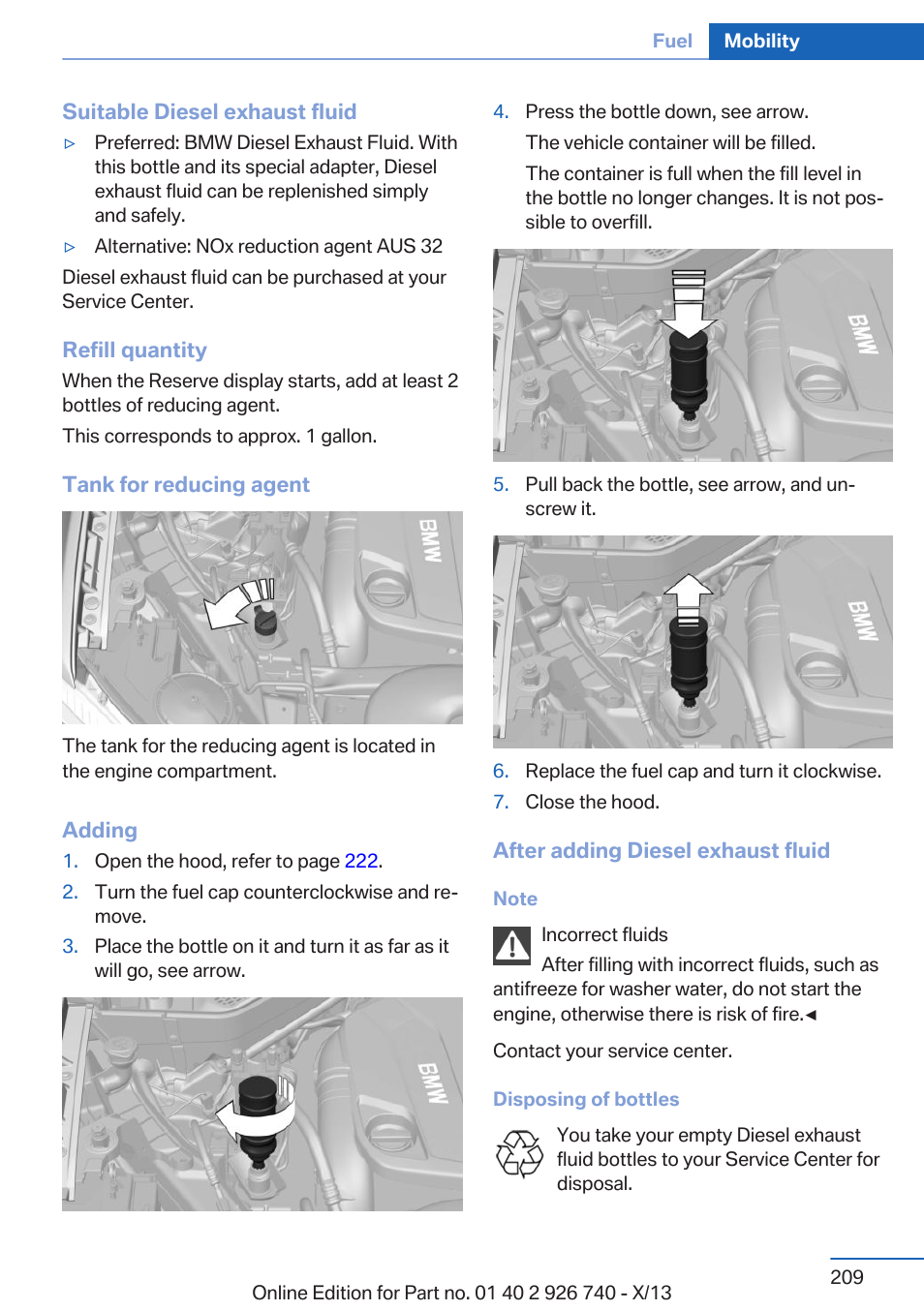 BMW X5 User Manual | Page 209 / 265