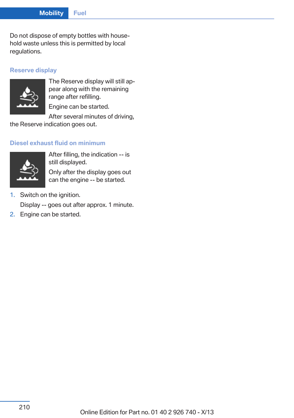 BMW X5 User Manual | Page 210 / 265