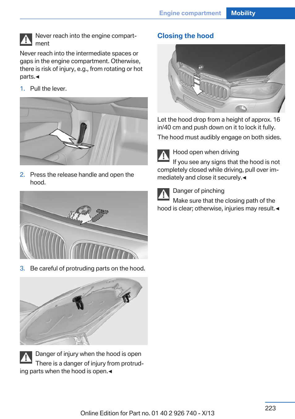 BMW X5 User Manual | Page 223 / 265