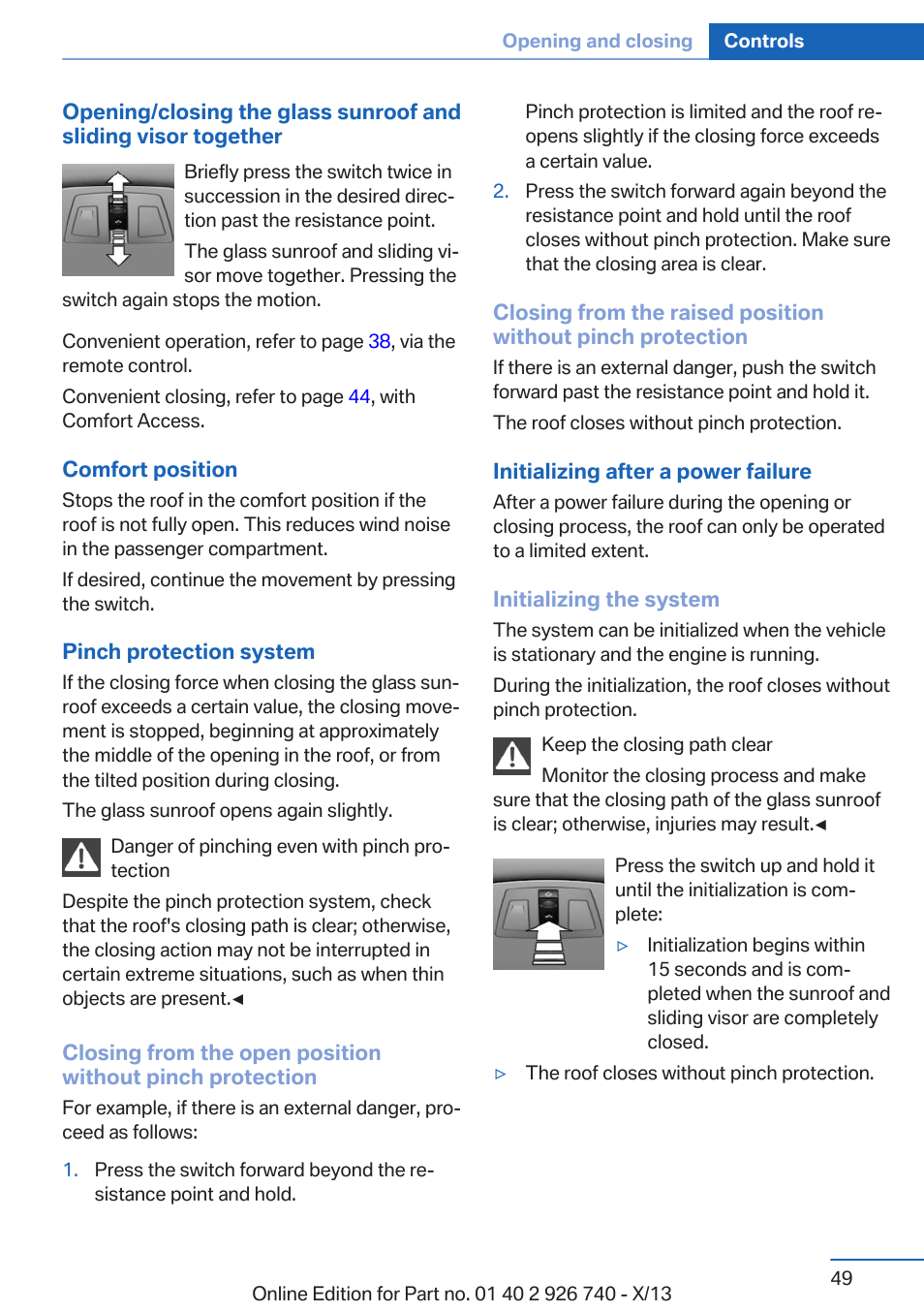 BMW X5 User Manual | Page 49 / 265