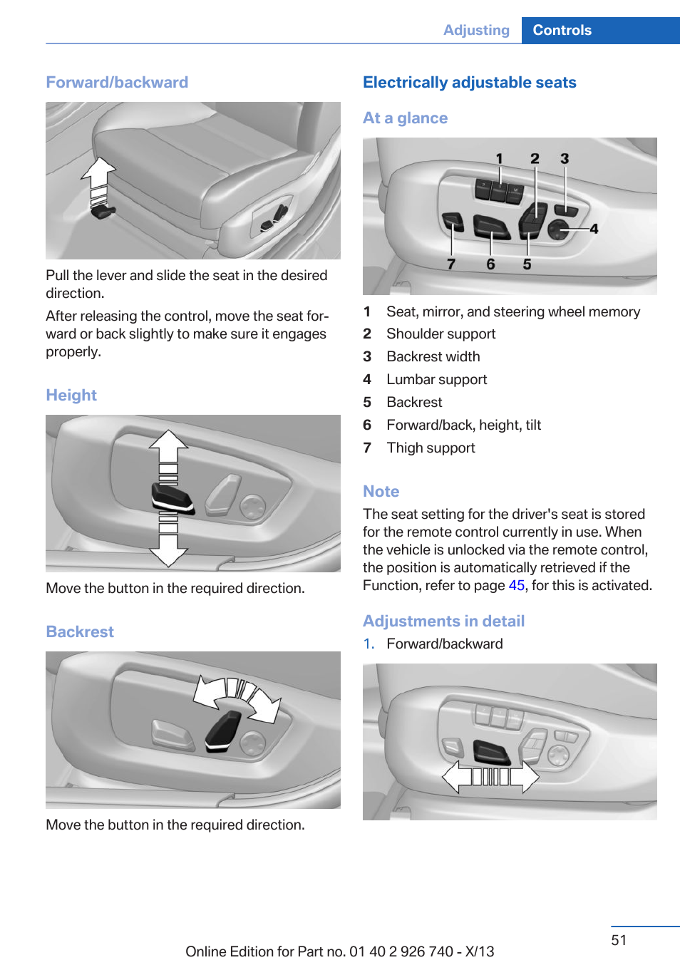 BMW X5 User Manual | Page 51 / 265