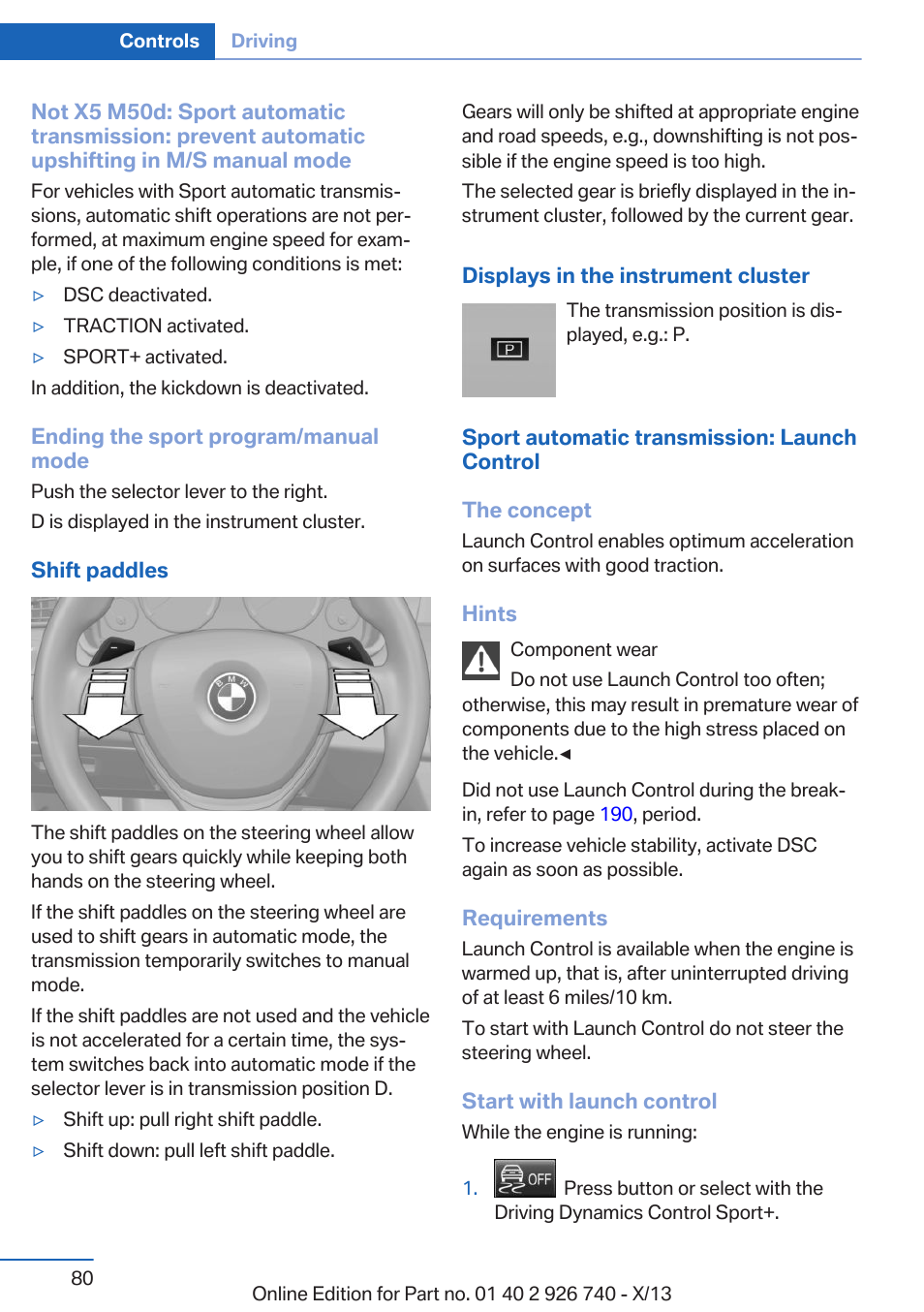 BMW X5 User Manual | Page 80 / 265