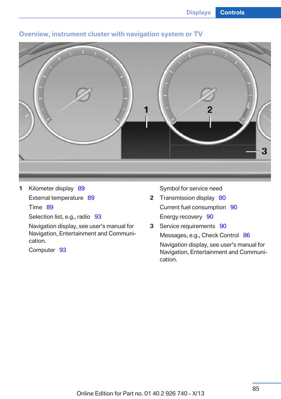 BMW X5 User Manual | Page 85 / 265