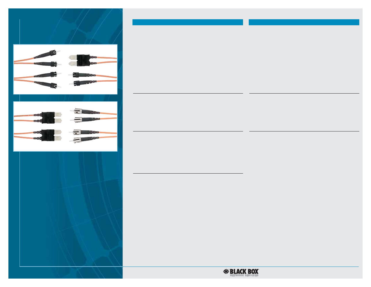3 of 3 | Black Box Terminated Multimode Fiber Optic Cable User Manual | Page 3 / 3