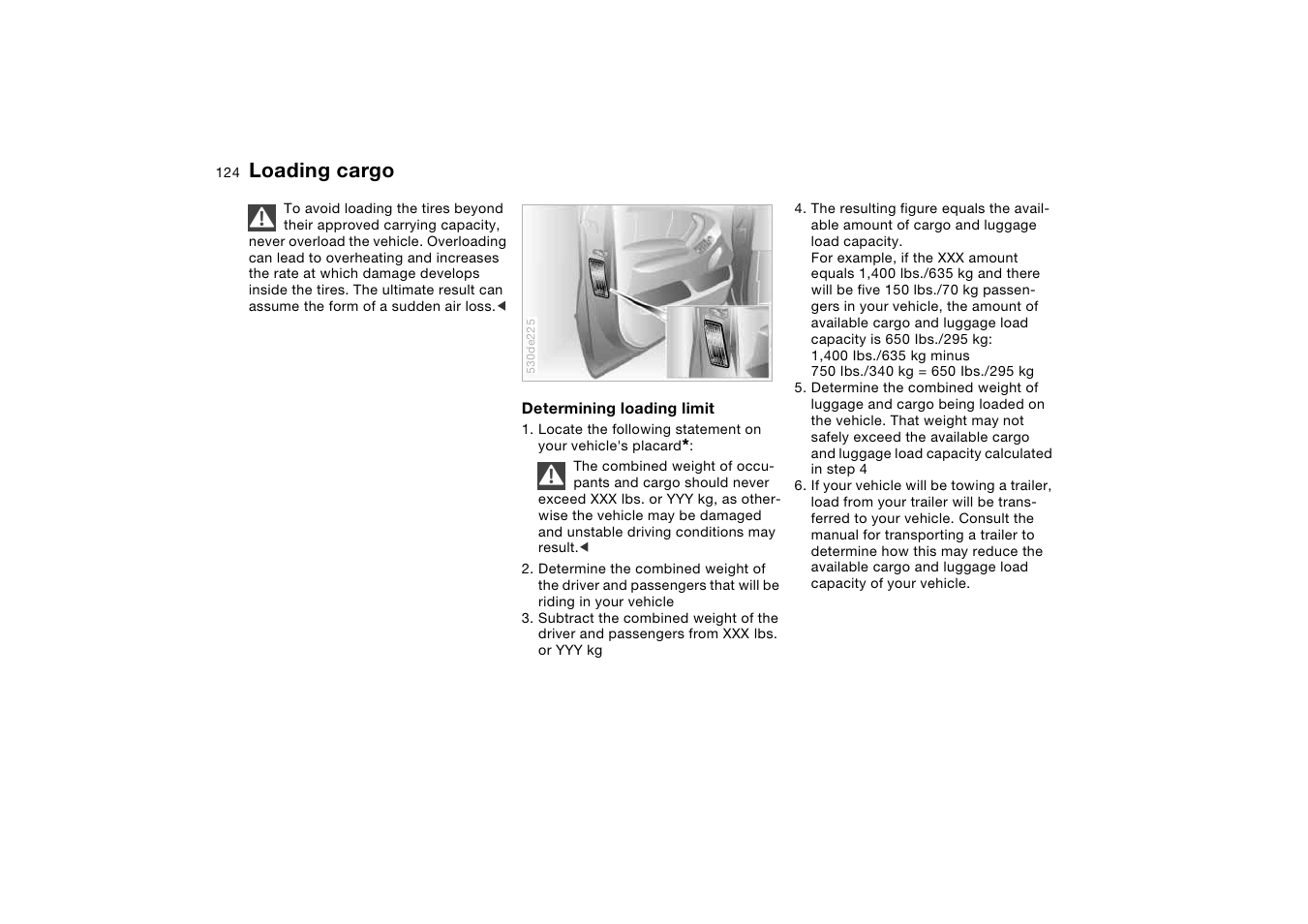 Loading cargo | BMW X5 User Manual | Page 126 / 193