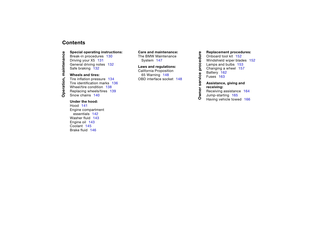 BMW X5 User Manual | Page 8 / 193