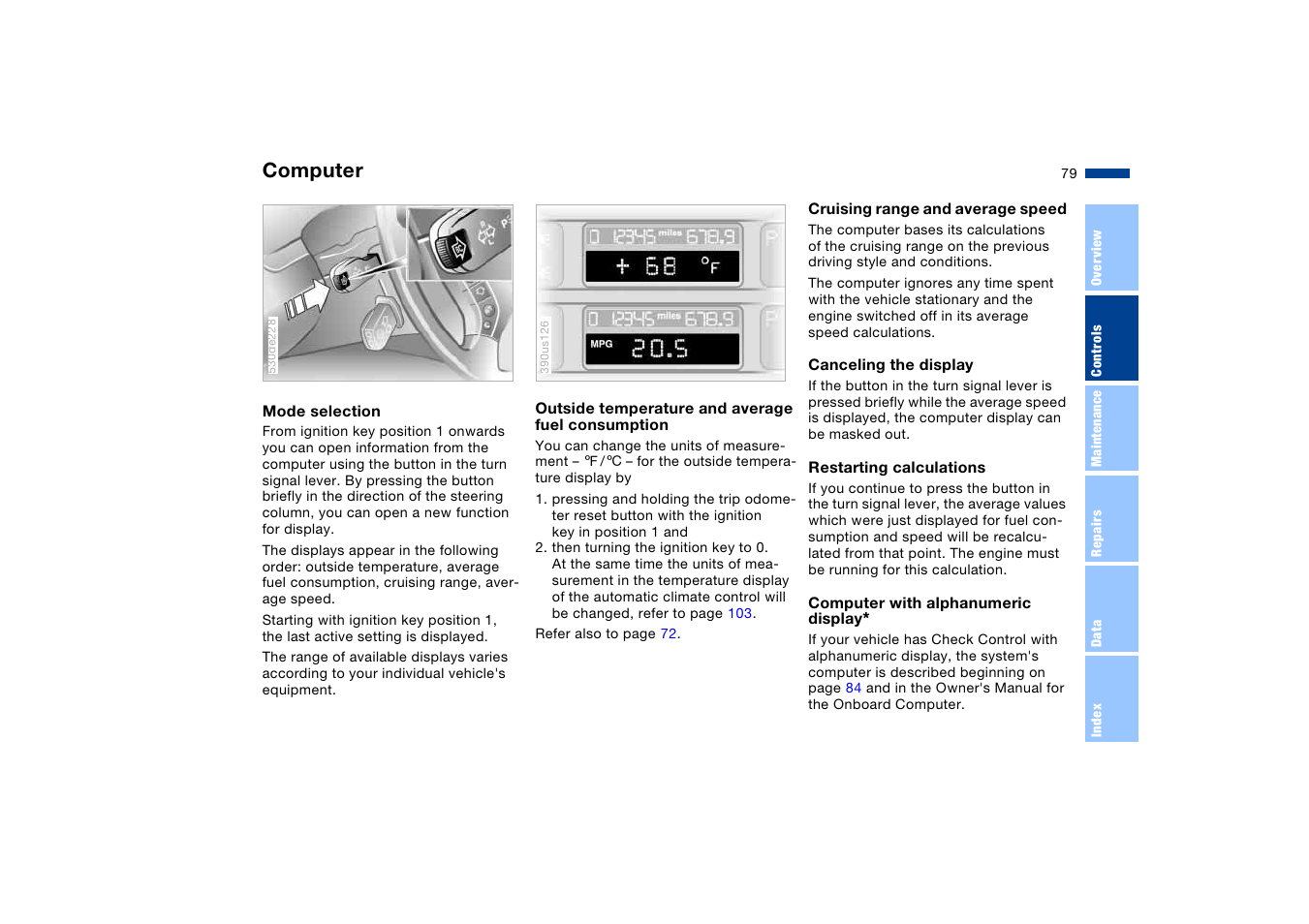 Computer | BMW X5 User Manual | Page 81 / 193