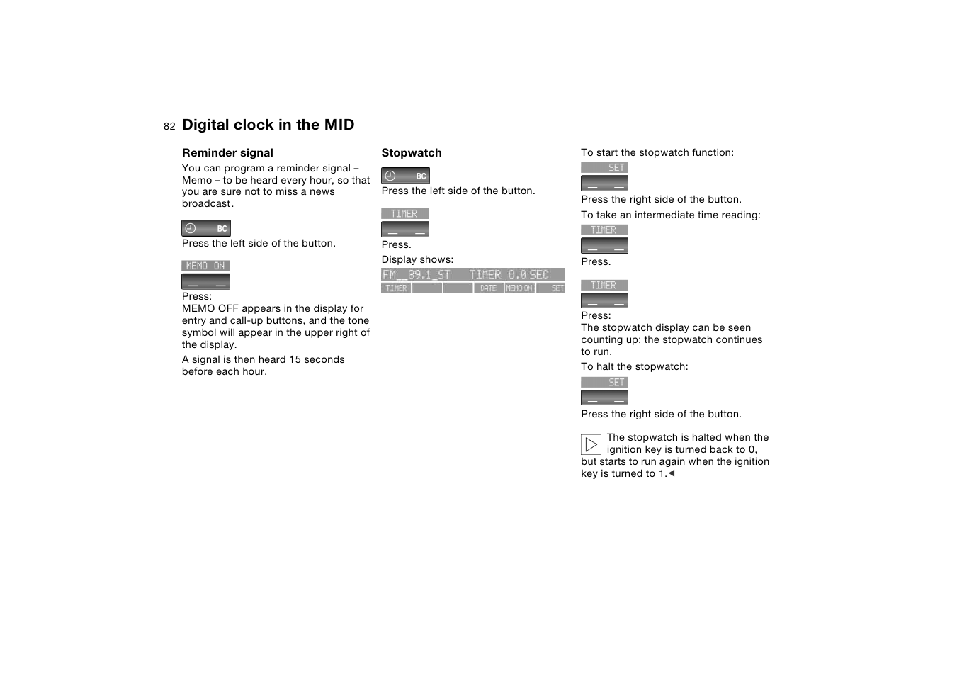 Digital clock in the mid | BMW X5 User Manual | Page 84 / 193