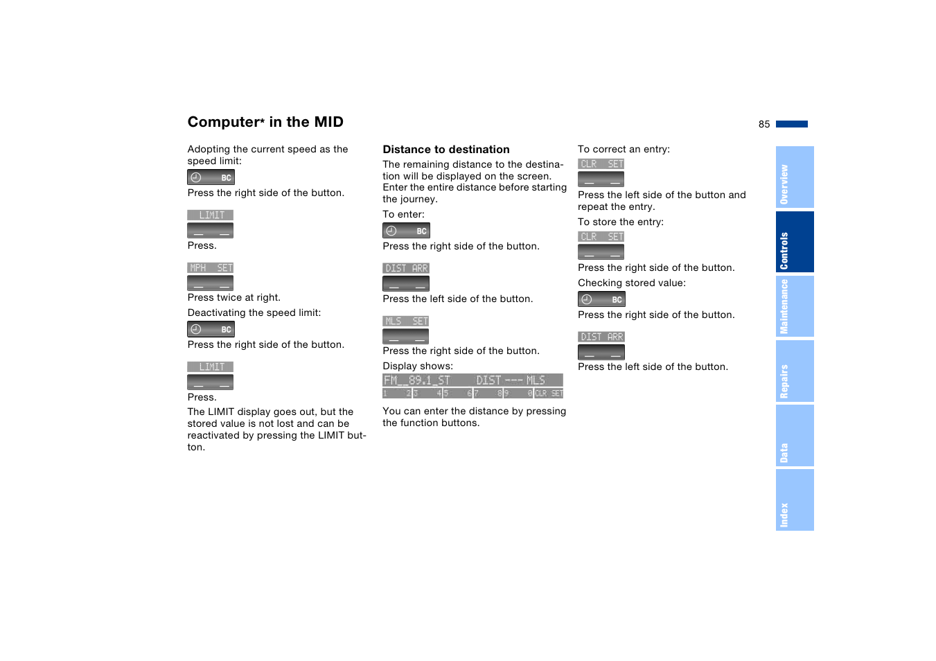 Computer | BMW X5 User Manual | Page 87 / 193