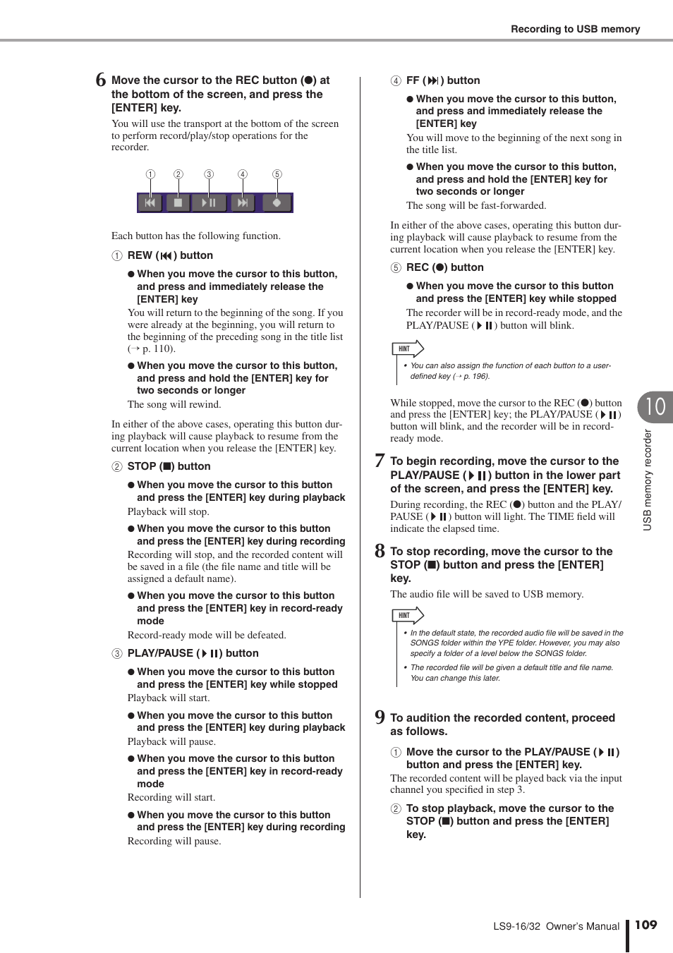 Yamaha LS9 User Manual | Page 109 / 290