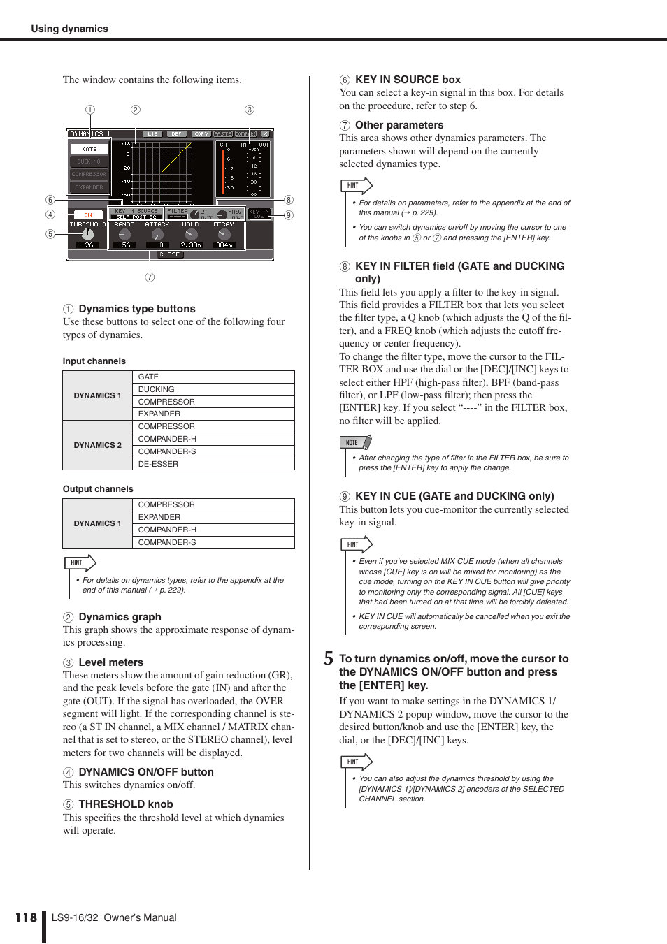 Yamaha LS9 User Manual | Page 118 / 290