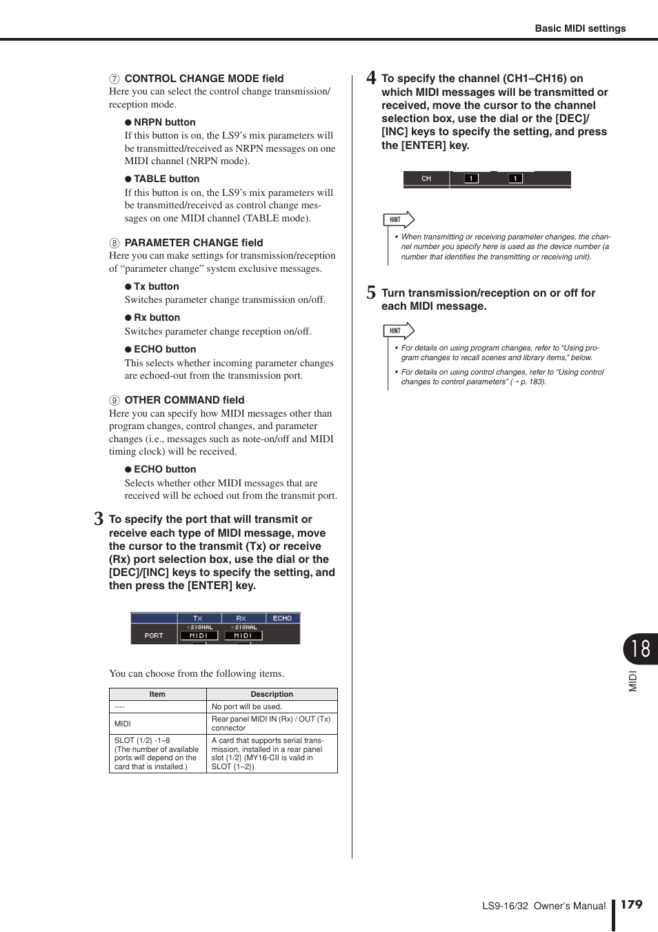 Yamaha LS9 User Manual | Page 179 / 290