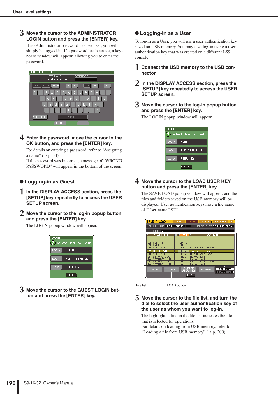 Yamaha LS9 User Manual | Page 190 / 290