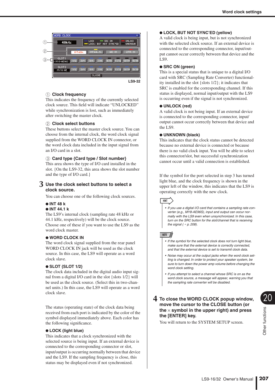 Yamaha LS9 User Manual | Page 207 / 290