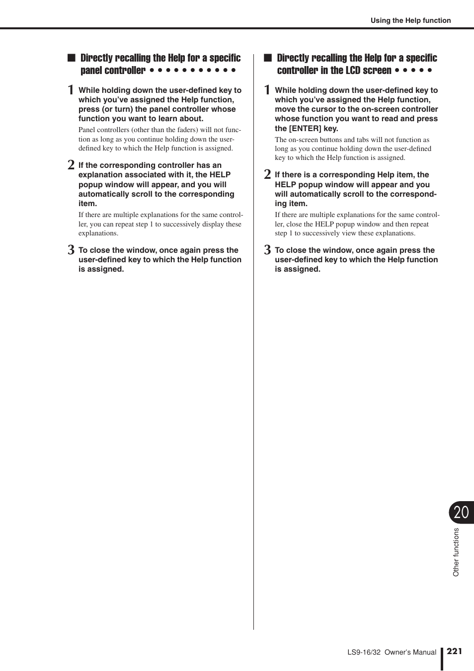 Yamaha LS9 User Manual | Page 221 / 290