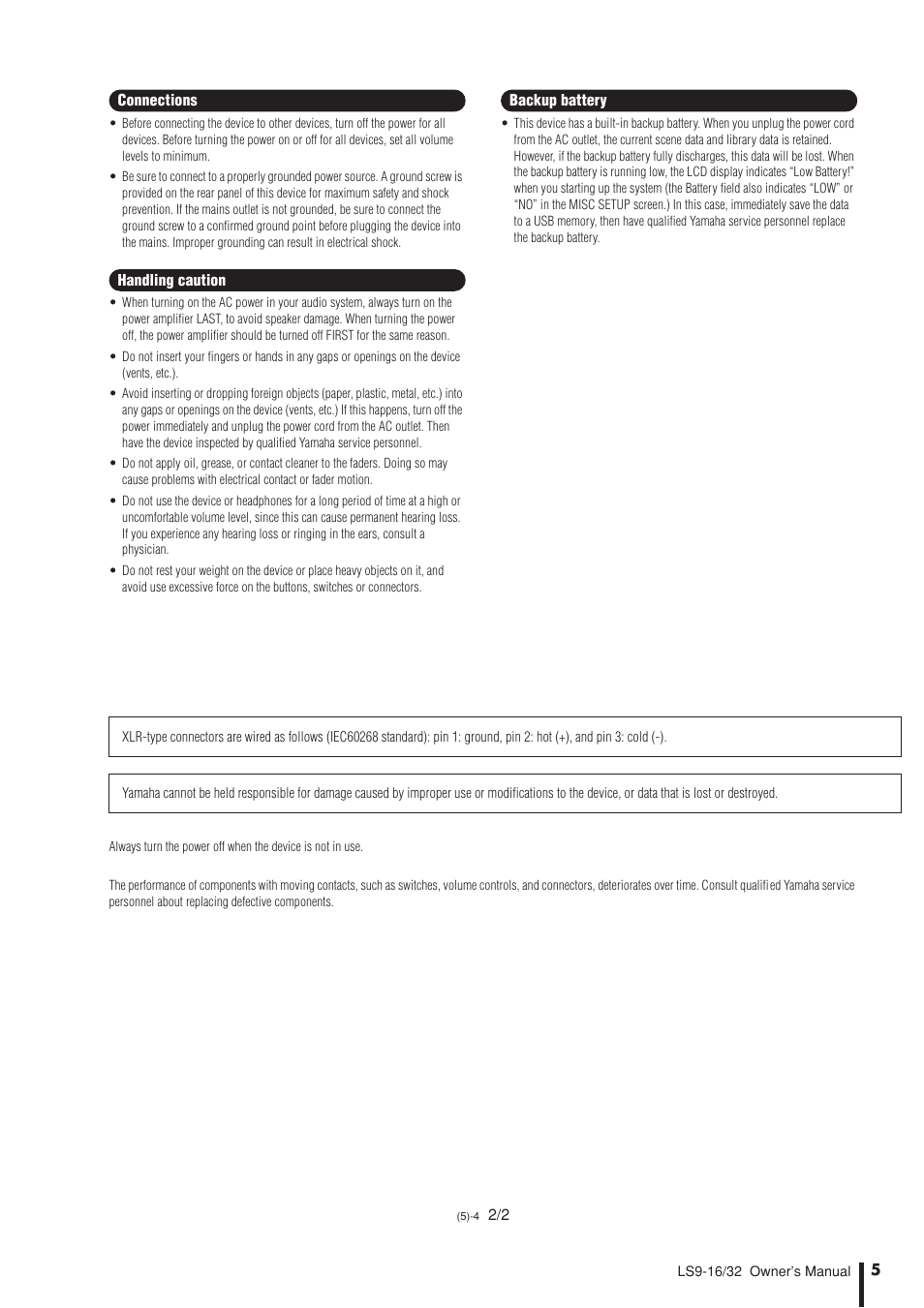 Yamaha LS9 User Manual | Page 5 / 290