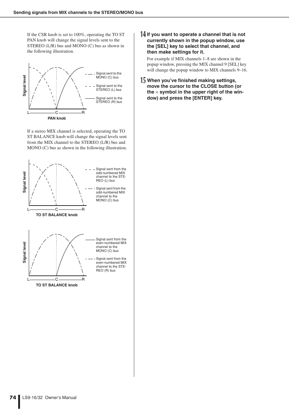 Yamaha LS9 User Manual | Page 74 / 290