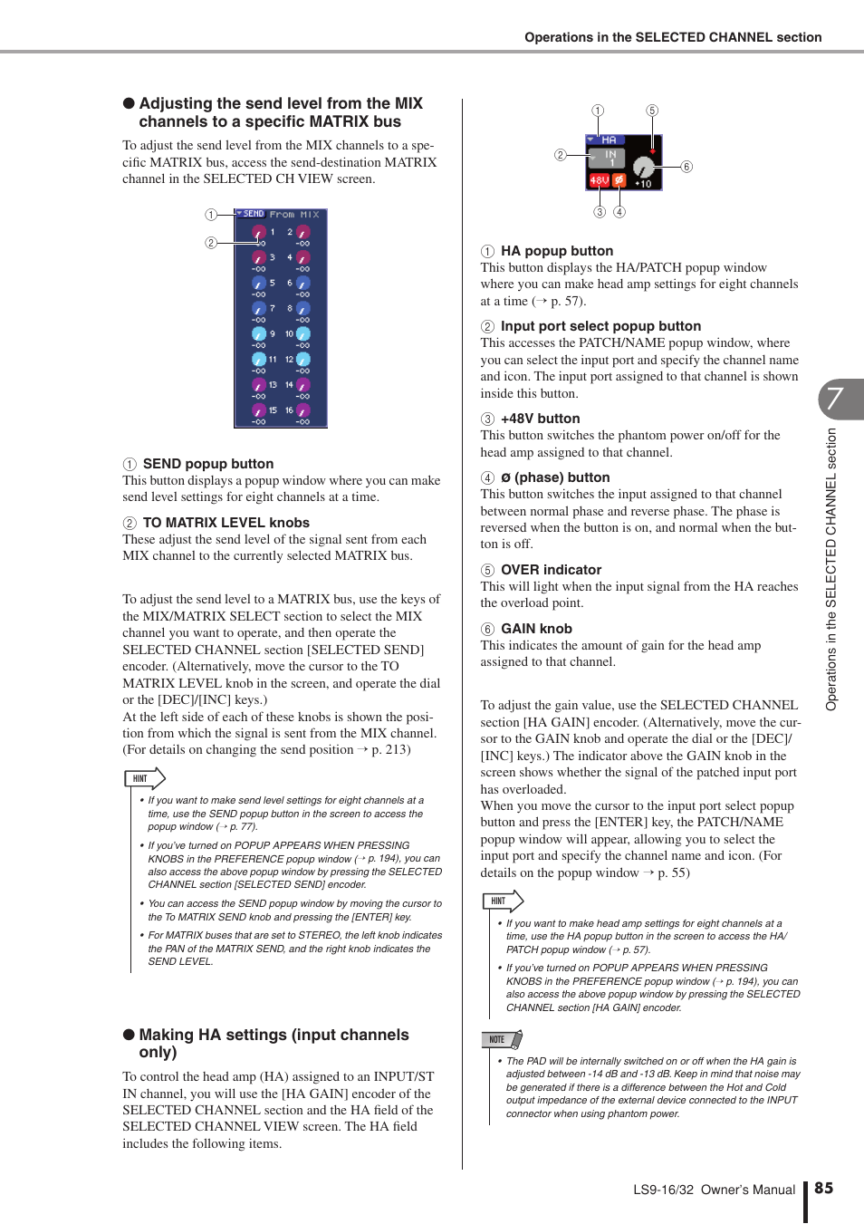 Yamaha LS9 User Manual | Page 85 / 290