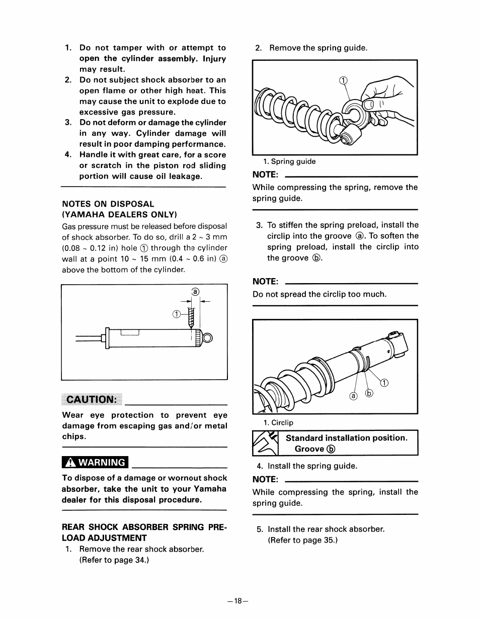 Cautiom, A warning | Yamaha pw80 User Manual | Page 30 / 64