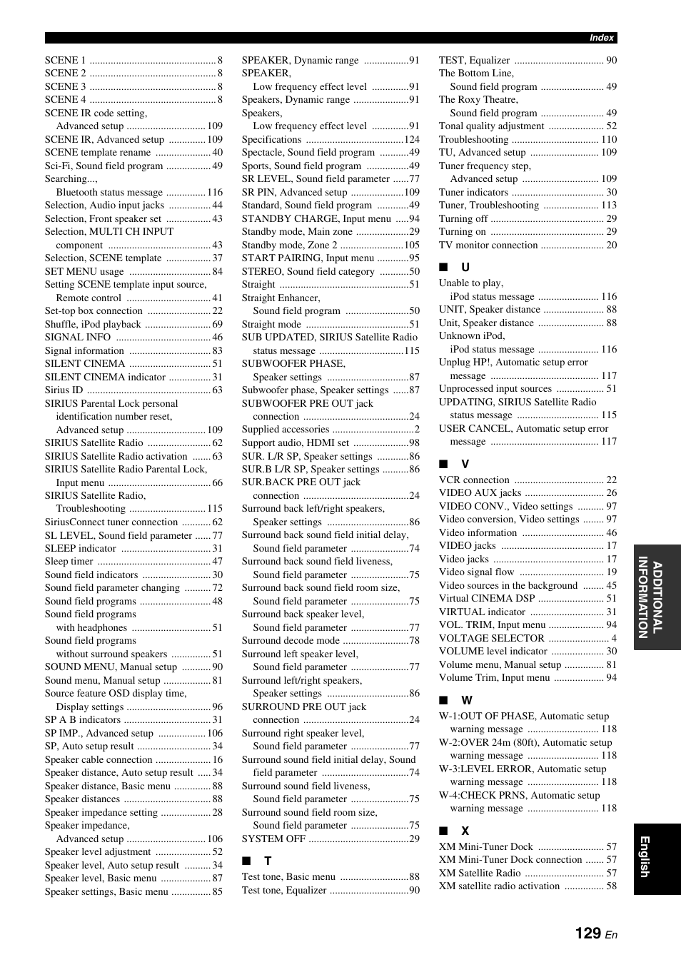 Yamaha RX-V663 User Manual | Page 133 / 144