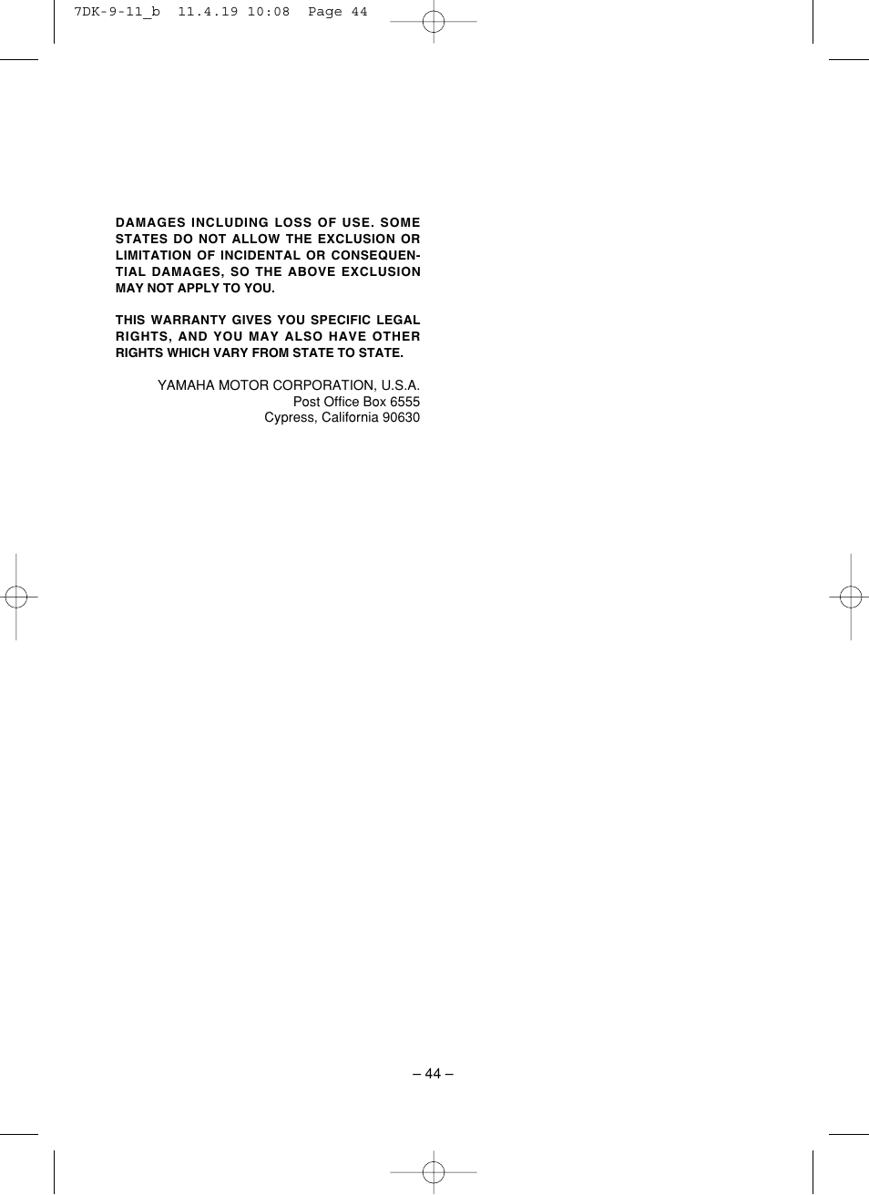 Yamaha ef2000is User Manual | Page 49 / 62