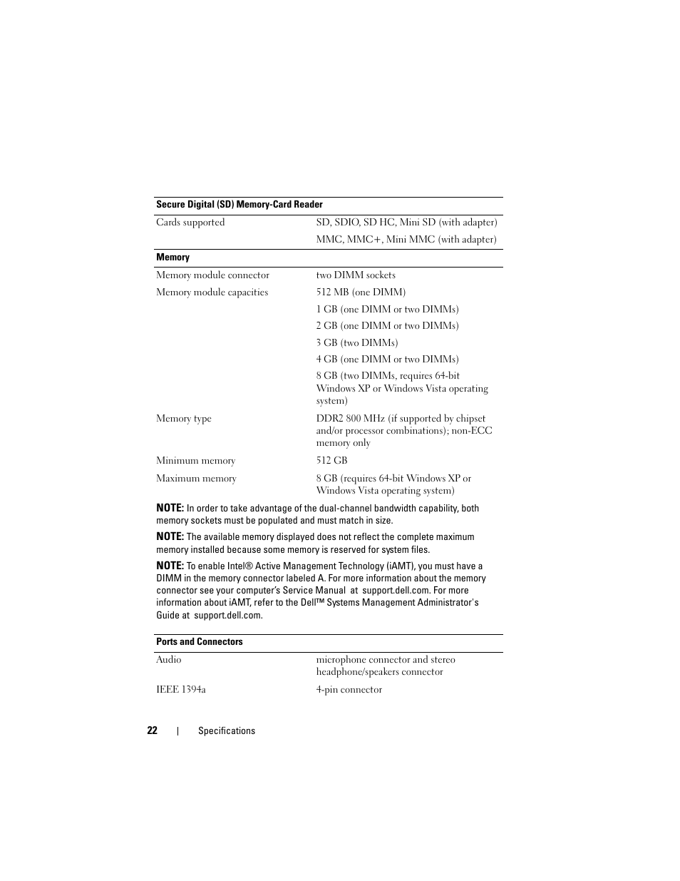 Dell Latitude E6400 User Manual | Page 22 / 70