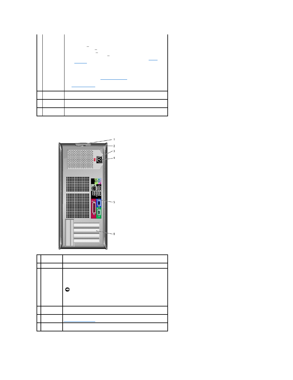 Back view | Dell OptiPlex 755 User Manual | Page 191 / 248