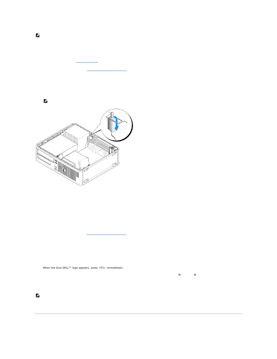 Removing the heat sink assembly, Removing the chassis intrusion switch, Replacing the chassis intrusion switch | Resetting the chassis intrusion detector | Dell OptiPlex 755 User Manual | Page 35 / 248