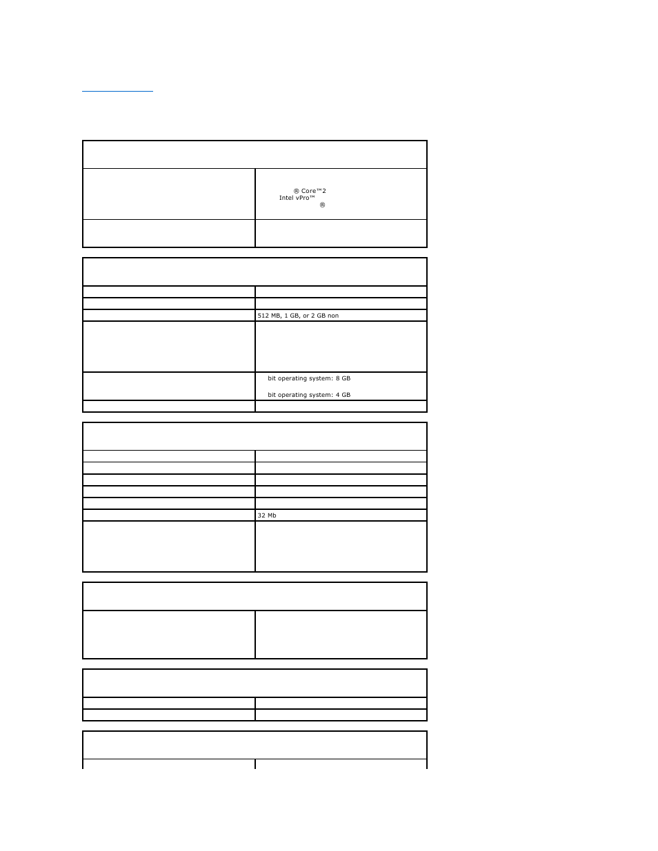 Desktop computer specifications | Dell OptiPlex 755 User Manual | Page 78 / 248