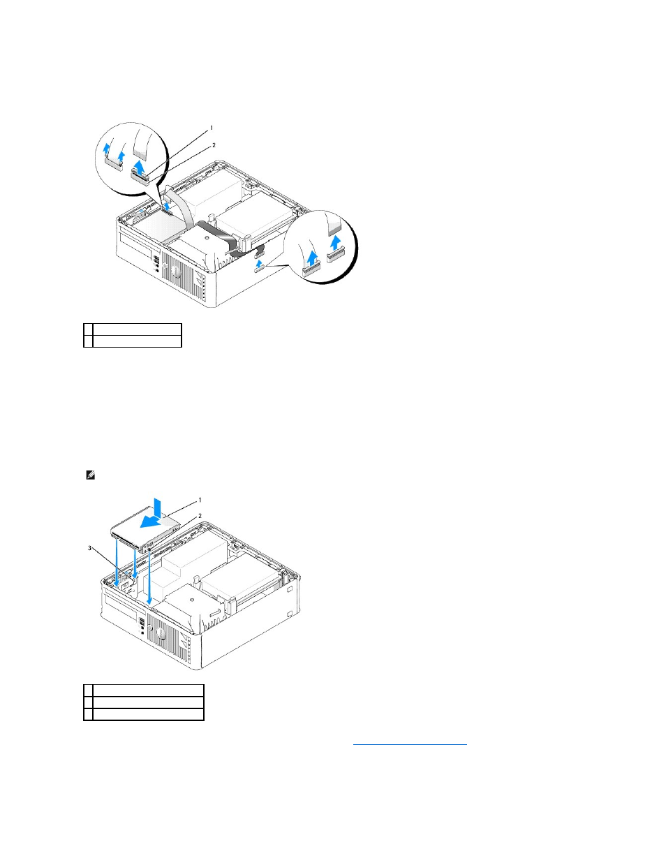 Installing a floppy drive or media card reader | Dell OptiPlex 745 User Manual | Page 135 / 212