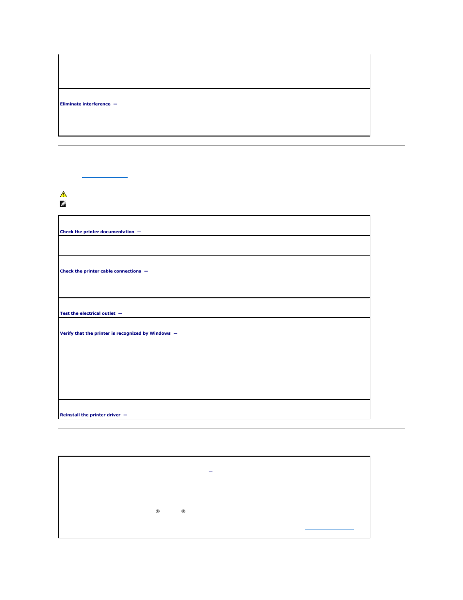 Printer problems, Restoring default settings | Dell OptiPlex 745 User Manual | Page 163 / 212