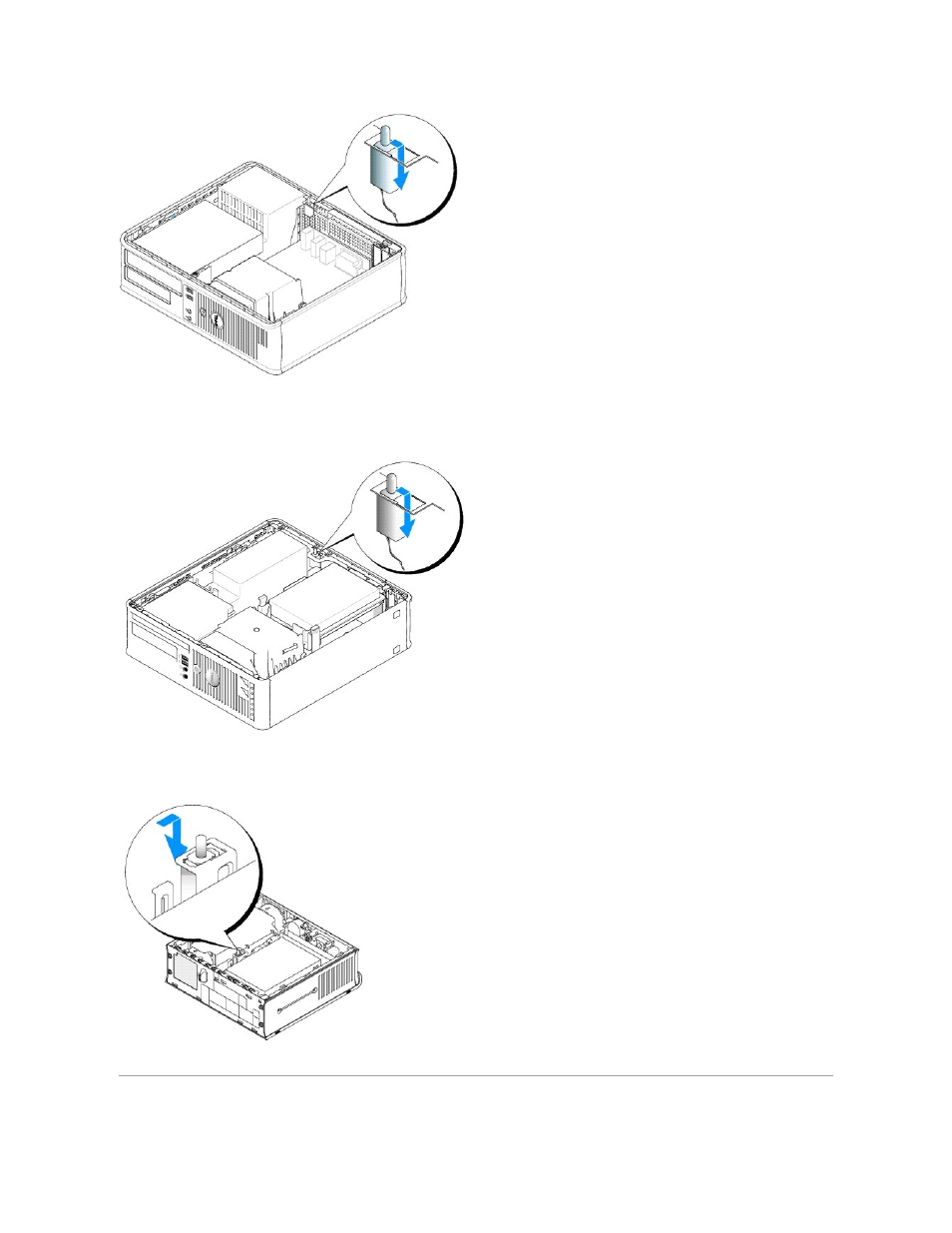 Replacing the chassis intrusion switch | Dell OptiPlex 745 User Manual | Page 168 / 212