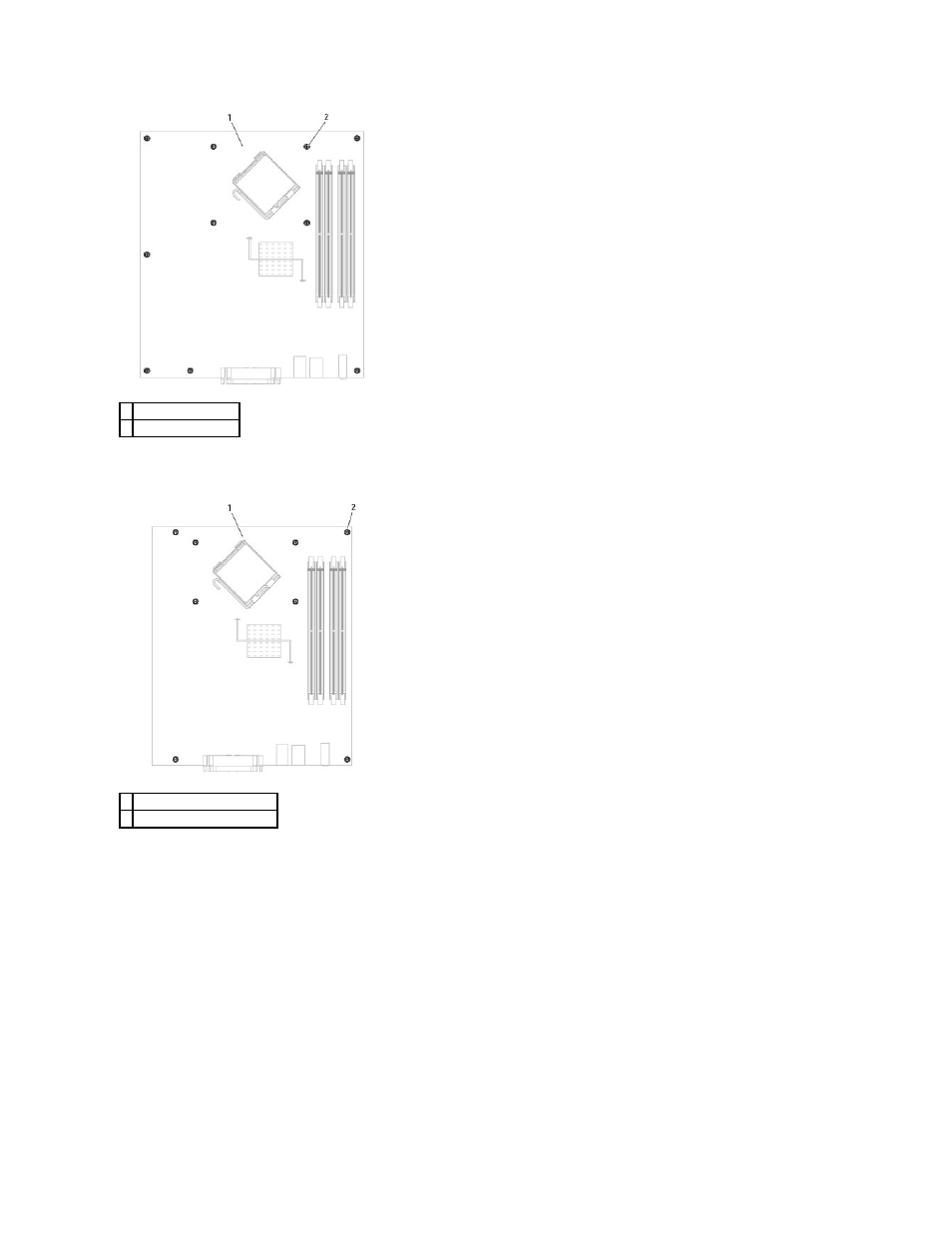 Factor, Small form factor system board screws, Ultra small form factor system board screws | Dell OptiPlex 745 User Manual | Page 171 / 212