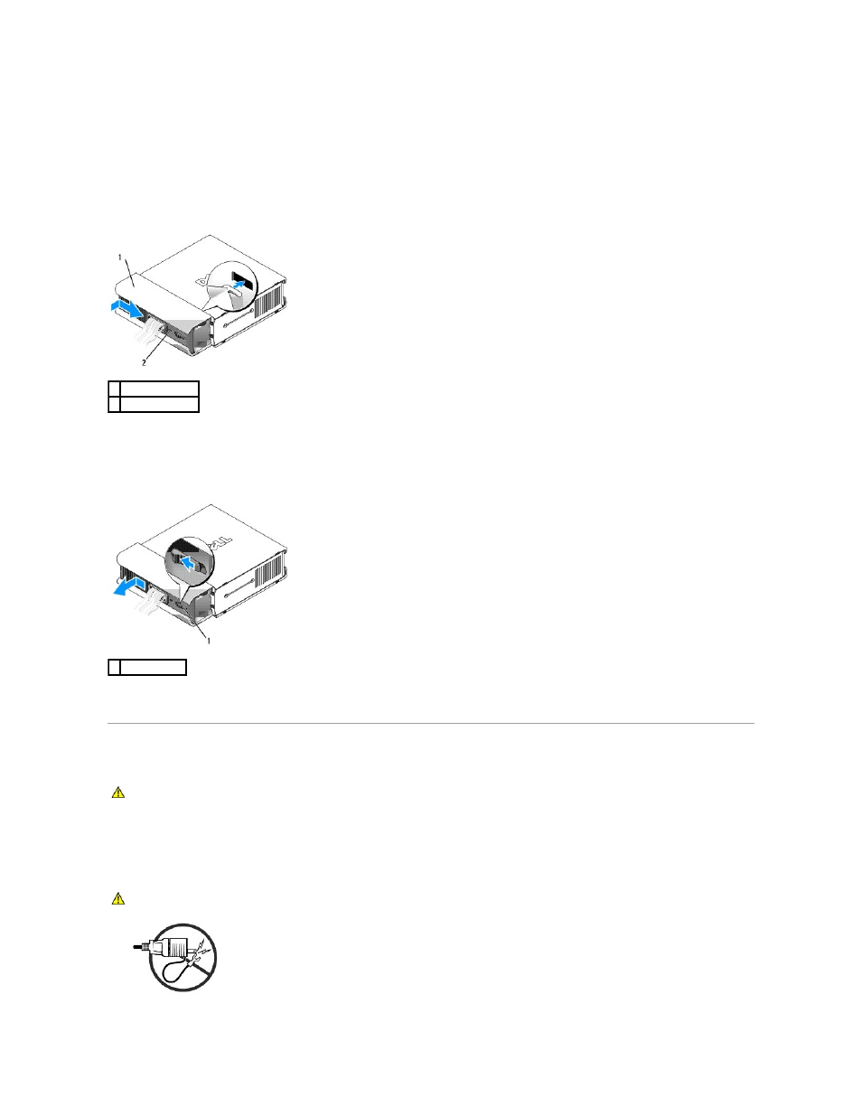 Connecting the power adapter | Dell OptiPlex 745 User Manual | Page 191 / 212