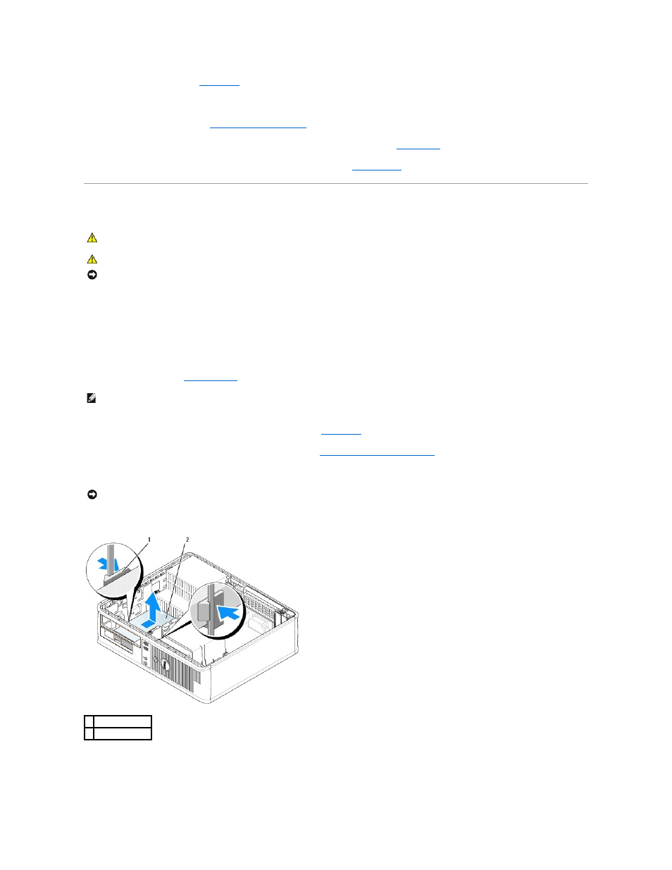 Hard drive, Removing a hard drive, Installing a hard drive | Dell OptiPlex 745 User Manual | Page 46 / 212