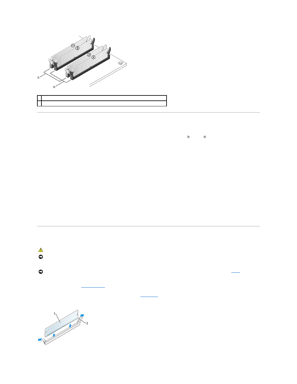Removing memory | Dell OptiPlex 745 User Manual | Page 84 / 212