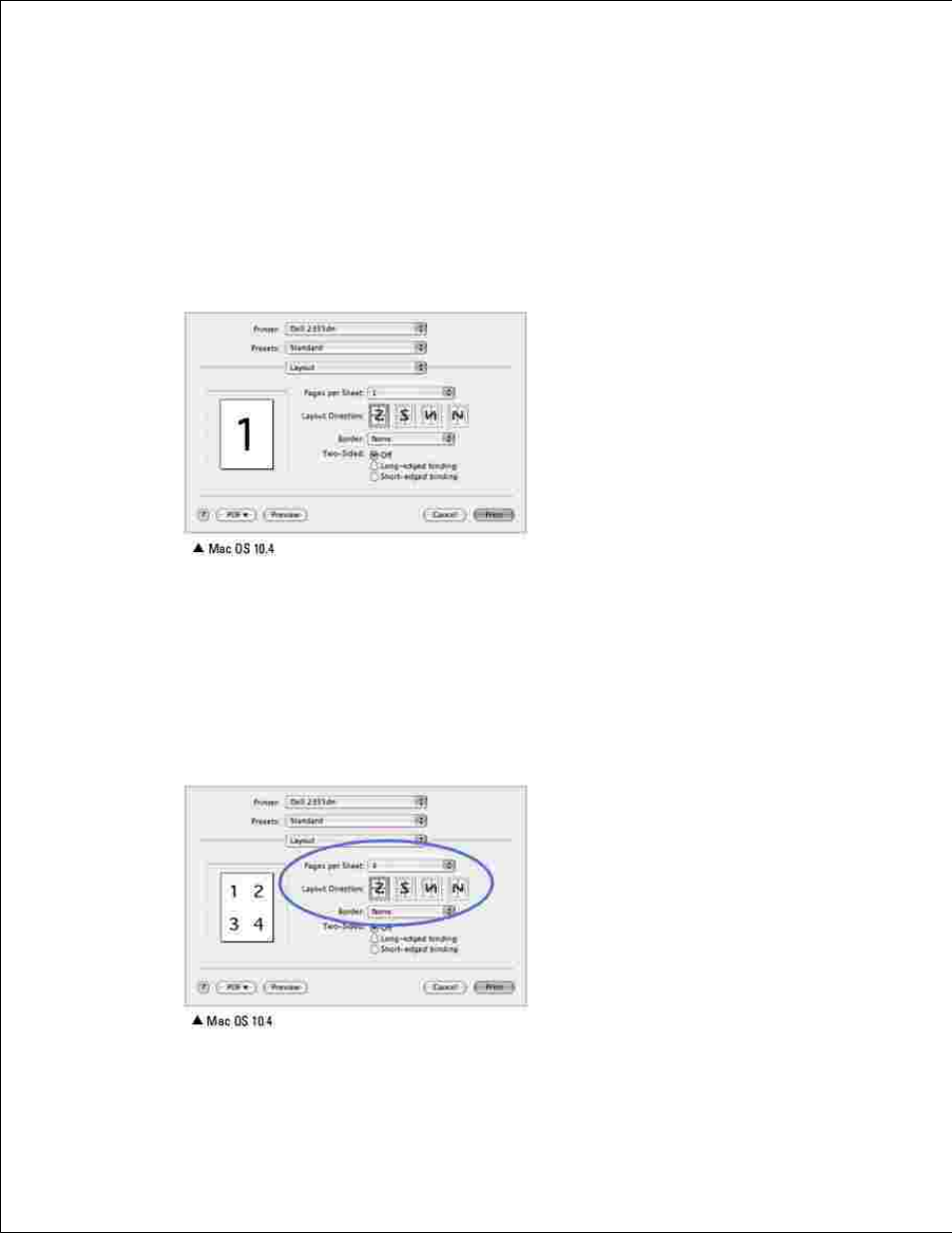 Printing multiple pages on one sheet of paper | Dell 2335DN User Manual | Page 197 / 284