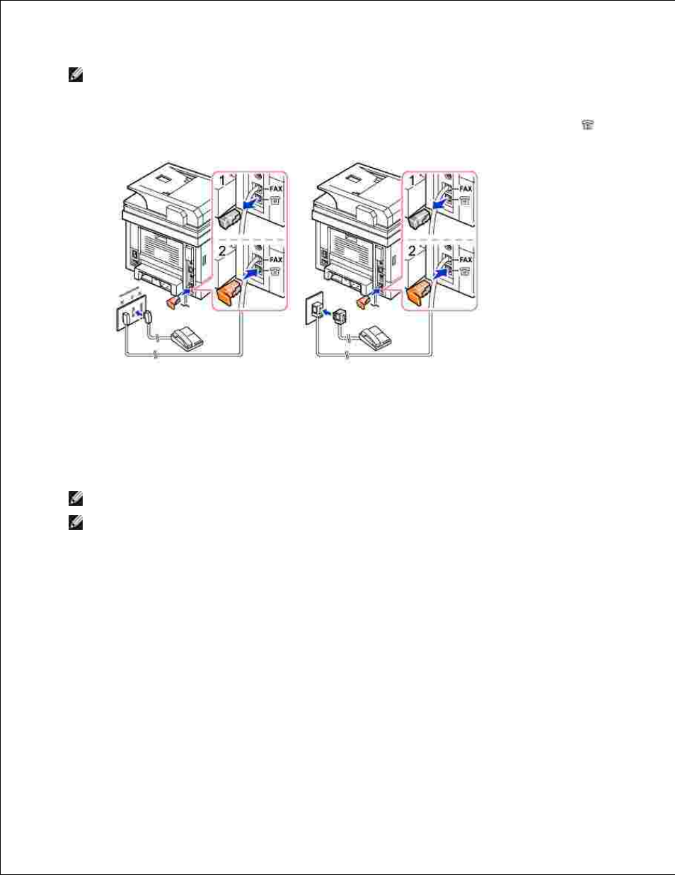 Connecting the printer cable | Dell 2335DN User Manual | Page 20 / 284